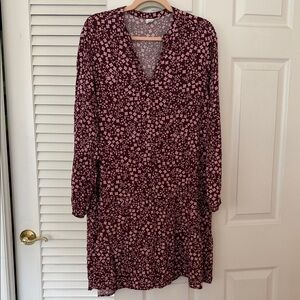 GAP Long Sleeve Dress - Pink and Black